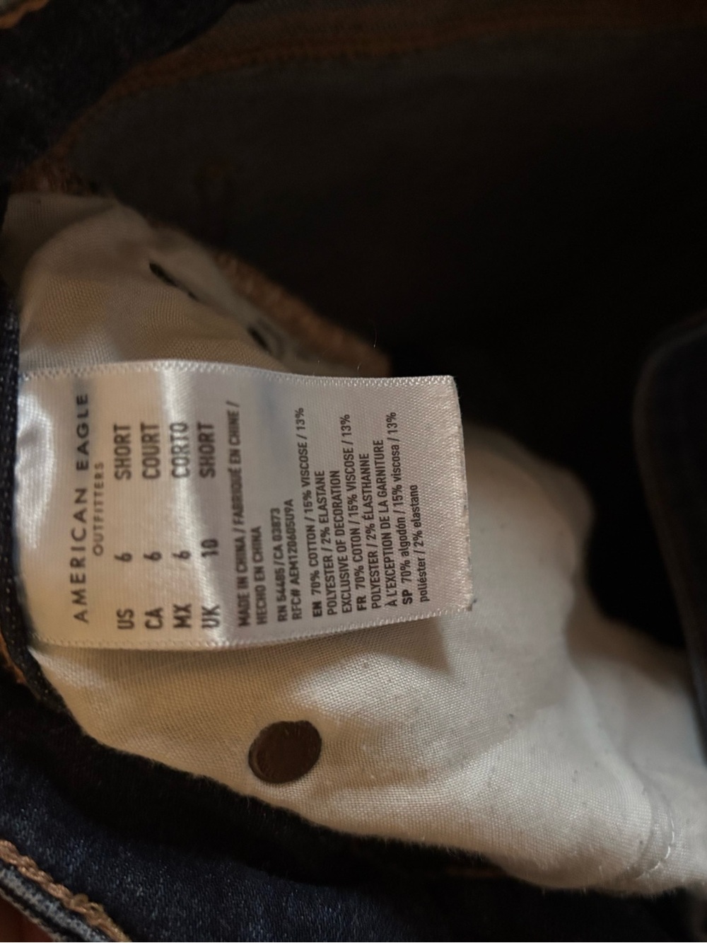 American Eagle Outfitters Dark Blue Flare Jeans - Picture 4 of 4
